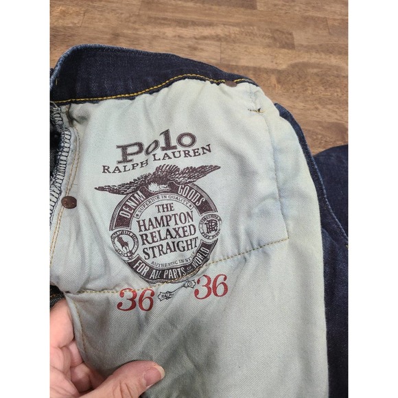 Polo Ralph Laren Hampton Relaxed Straight Jeans Men's size 36x36 - Picture 9 of 10